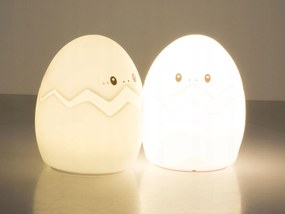 LED dziecięca lampka nocna GEPI 12,5 cm, biała