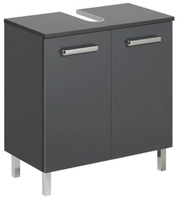 Szara szafka pod umywalkę 60x62 cm Set 311 – Pelipal