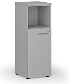Szafa biurowa kombinowana PRIMO GRAY, 400 x 420 x 1087 mm, szary