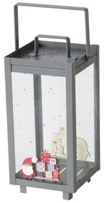 Świąteczny lampion na świecę MONTI, 23 cm
