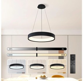 Brilagi - LED ściemnialna lampa wisząca na linku FALCON MODERN LED/54W/230V 60 cm czarna + pilot