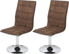 Krzesło do jadalni MCW-C41 (zestaw 2 sztuk),  vintage brązowy