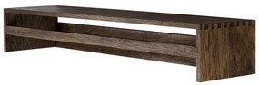 Brązowy wieszak ścienny z litego drewna dębowego z półką 60 cm Showcase – Mette Ditmer Denmark