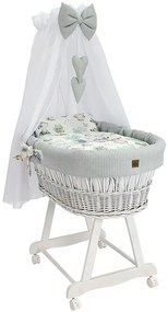 Szary zestaw kosz z baldachimem D6-C60