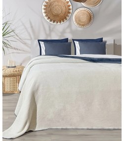 Koc Twin niebieski & kremowy, 150 x 200 cm, 150 x 200 cm