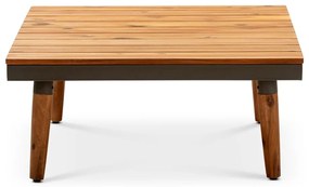 Szara sofa ogrodowa z konstrukcją z drewna akacji Bonami Selection Lustio