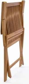 Składane krzesło DIVERO z drewna tekowego