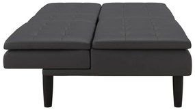 Szara rozkładana sofa z imitacji skóry 191 cm Maine – Støraa