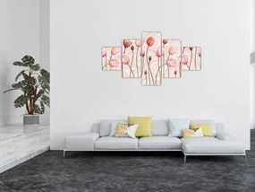 Obraz - Różowe tulipany (125x70 cm)
