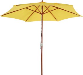 Parasol Lisbon III okrągły, żółty