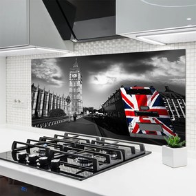 Panel Szklany do Kuchni Architektura Wielkiego Miasta