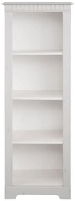 Biały regał z litego drewna sosnowego 50x135 cm Cubrix – Støraa