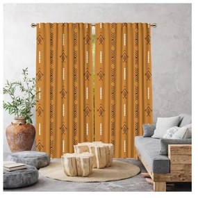 Żółta zasłona 260x140 cm – Cipcici