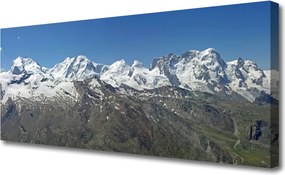 Obraz canvas na ścianę Majestat Śnieżnych Szczytów
