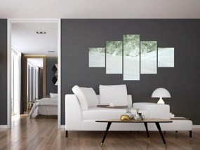 Obraz - Abstrakcja pędzle (125x70 cm)