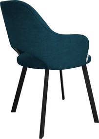 Krzesło Milano tkanina Vogue noga metalowa : Kolor nogi - Czarna profil, Kolor tkaniny - VOGUE - VOGUE 13, Typ siedziska - Siedzisko stałe