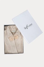 Damski bambusowy szlafrok ROSE S Beżowy