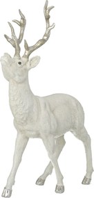Figurka Deer White 32x12x39 cm silver