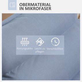 HOMCOM Krzesło Podłogowe z Regulowanym Oparciem Obrotowe do Medytacji 62x70x95 cm Szare | Aosom PL