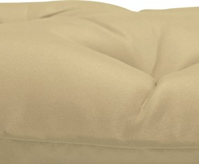 Outsunny Zestaw 2 poduszek na siedziska, 98 x 50 cm, poduszki na krzesła z trokami, pokrowiec materiałowy, 8cm grubości Khaki | Aosom PL