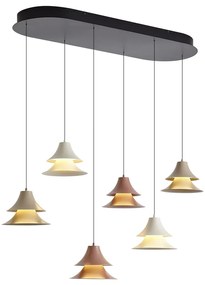 Lampa wisząca Multicolor z LED z możliwością ściemniania 6-punktowa Easylift - Witch