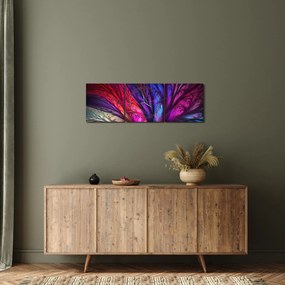Abstrakcyjny obraz drzewa (z zegarem) (90x30 cm)