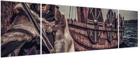 Obraz - Wojownik wikingów (170x50 cm)