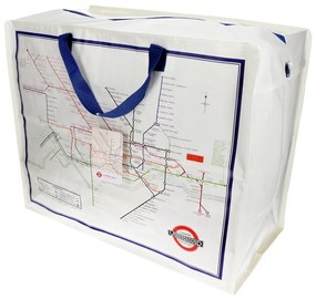 Pojemnik do przechowywania ubrań z plastiku z recyklingu 58x28x48 cm Heritage Tube Map – Rex London
