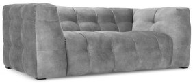 Szara aksamitna sofa Windsor &amp; Co Sofas Vesta, 208 cm