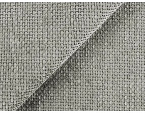 Jasnoszare tapicerowane łóżko dwuosobowe ze schowkiem i stelażem 140x200 cm Keoni – Makamii