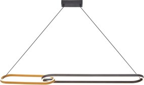 Zuma Line P241145502A - Żyrandol LED na lince RAVON 2xLED/40W/230V czarny/złoty