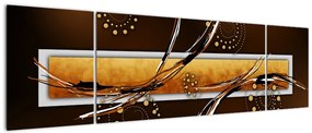 Obraz abstrakcji - Motyle (170x50 cm)