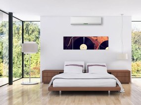 Obraz płyt gramofonowych (170x50 cm)