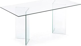 Stół ze szklanym blatem 90x200 cm Burano – Kave Home