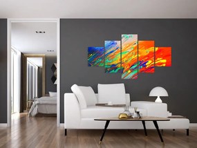 Obraz - Kolorowa abstrakcja (125x70 cm)