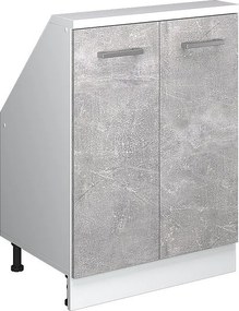 Szafka kuchenna na dach skośny beton 60x46x81.6 r-line