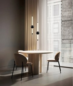 Lampa wisząca LED ze ściemniaczem w kolorze matowej czerni Melita – Trio