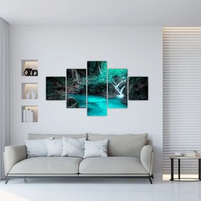 Obraz - Turkusowe jezioro (125x70 cm)