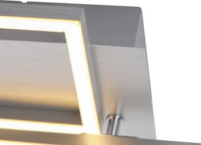 Plafon prostokątny stalowy 3-stopniowy ściemniacz - Plazas Novo