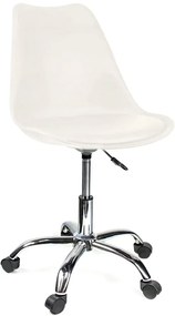 Krzesło do biurka białe - Tunier 3X