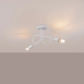 Biała lampa sufitowa 18x57 cm Opulent – Nice Lamps