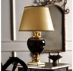 ONLI - Lampa stołowa AMADEUS 1xE27/15W/230V 72 cm czarna/złota