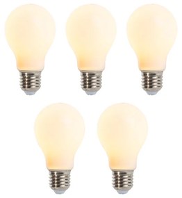 Zestaw 5 żarówek LED E27 przyciemnianych A60 matowych 5W 380lm