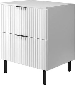 Szafka pod umywalkę, biały + czarny uchwyt, 60 x 77 x 46 cm, nogi czarne + Blat