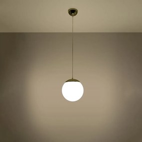 Lampa wisząca w kolorze złota ze szklanym kloszem ø 20 cm Cezab – Nice Lamps