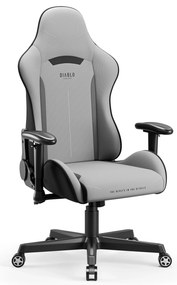 Fotel gamingowy materiałowy szary: Diablo X-Starter
