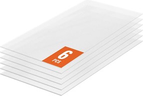 Panele Szklarniowe SucceBuy z Poliwęglanu Zestaw 6 Szt., 61cm X 122 cm X 0.4 cm, Płyty Dachowe, Ochrona UV, Wodoodporne, Odporność na Uderzenia do Ogrodu