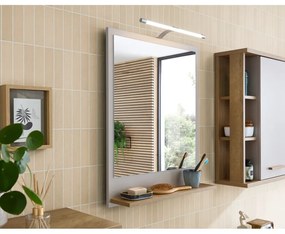 Lustro z oświetleniem/z półką ścienne 60x74,5 cm Quickset 966 – Pelipal
