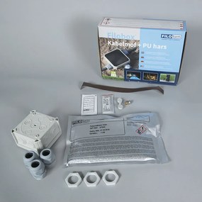 Zewnetrzna Lampa zewnętrzna stal 45cm IP44 z klinem i mufą kablową - Rox Nowoczesny Oswietlenie zewnetrzne