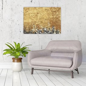Obraz na szkle - Złota struktura N⁰3 (70x50 cm)